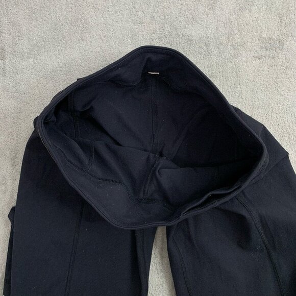 Lululemon Pants Womens Size 8 Black Belt It Out Crop Leggings Athleisure Workout - Picture 7 of 10